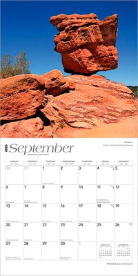 2026 BrownTrout Colorado Wild & Scenic 12" x 12" Monthly Wall Calendar (9798330703005)