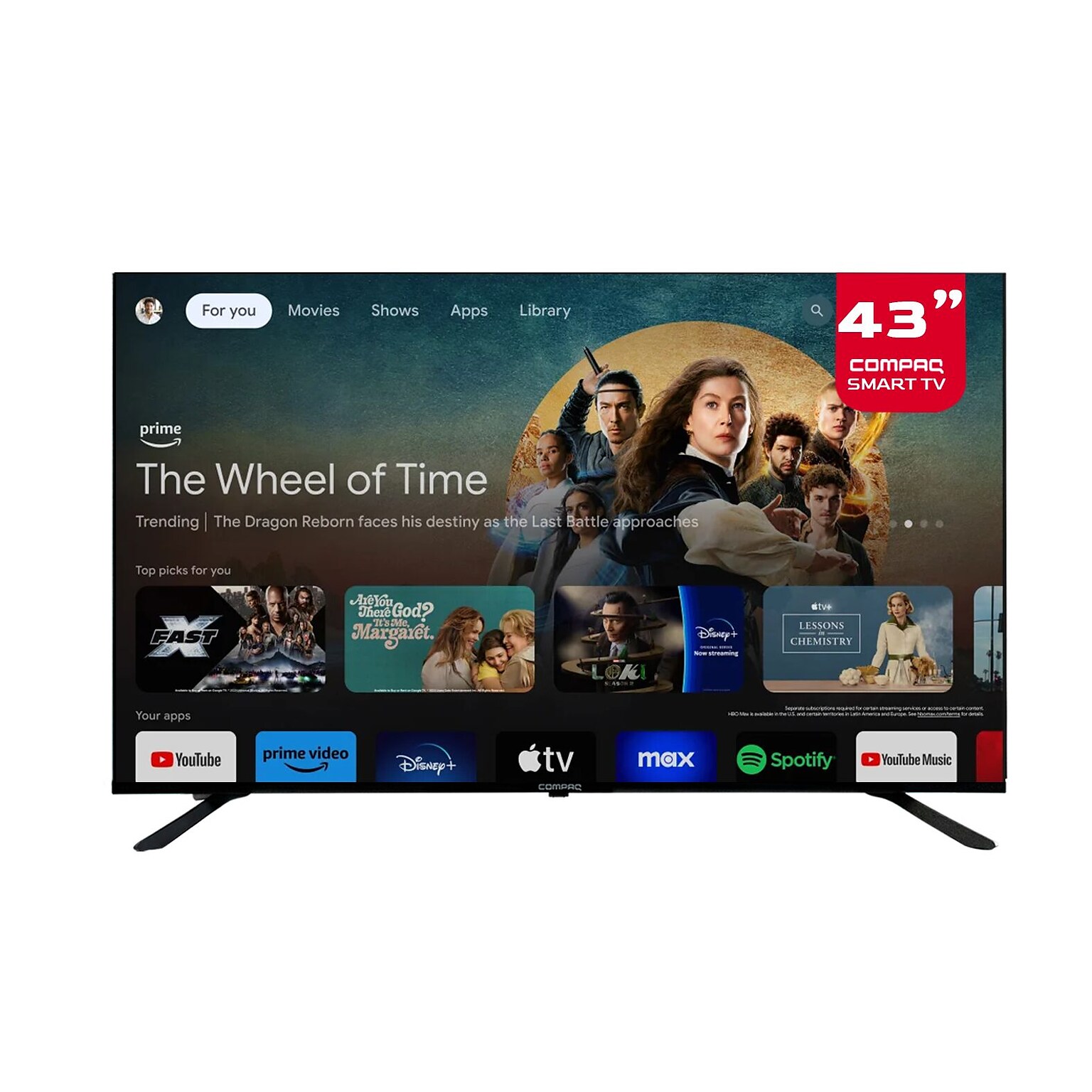 Compaq 43 Smart 4K Ultra TV (QLG43EFHF)