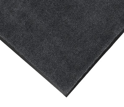 M+A Matting Classic Plush Mat, smooth backing, 3 x 5, Midnight Grey (1806735190)