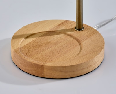 Simplee Adesso Alcott Candlewarmer 13" Halogen Table Lamp, Antique Brass (SL1191-21)