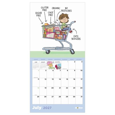 2027 TF Publishing Shoebox 12" x 12" Monthly Wall Calendar, Multicolored (27-1111)