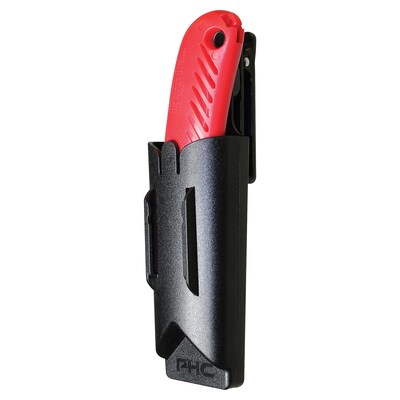 Pacific Handy Cutter S4 Safety Cutter w/ 1 Safety Point Blade, Left Handed, Red (166-S4L)