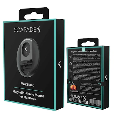 Scapade MagStand Magnetic iPhone Mount for MacBook Air and MacBook Pro, Black (S-IHOL)