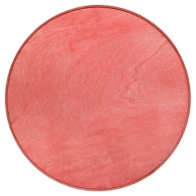 Elegant Designs "Tis the Season" Decorative 13.75" Round Wood Serving Tray w/ Handles, Red Wash (HG2013-RTS)