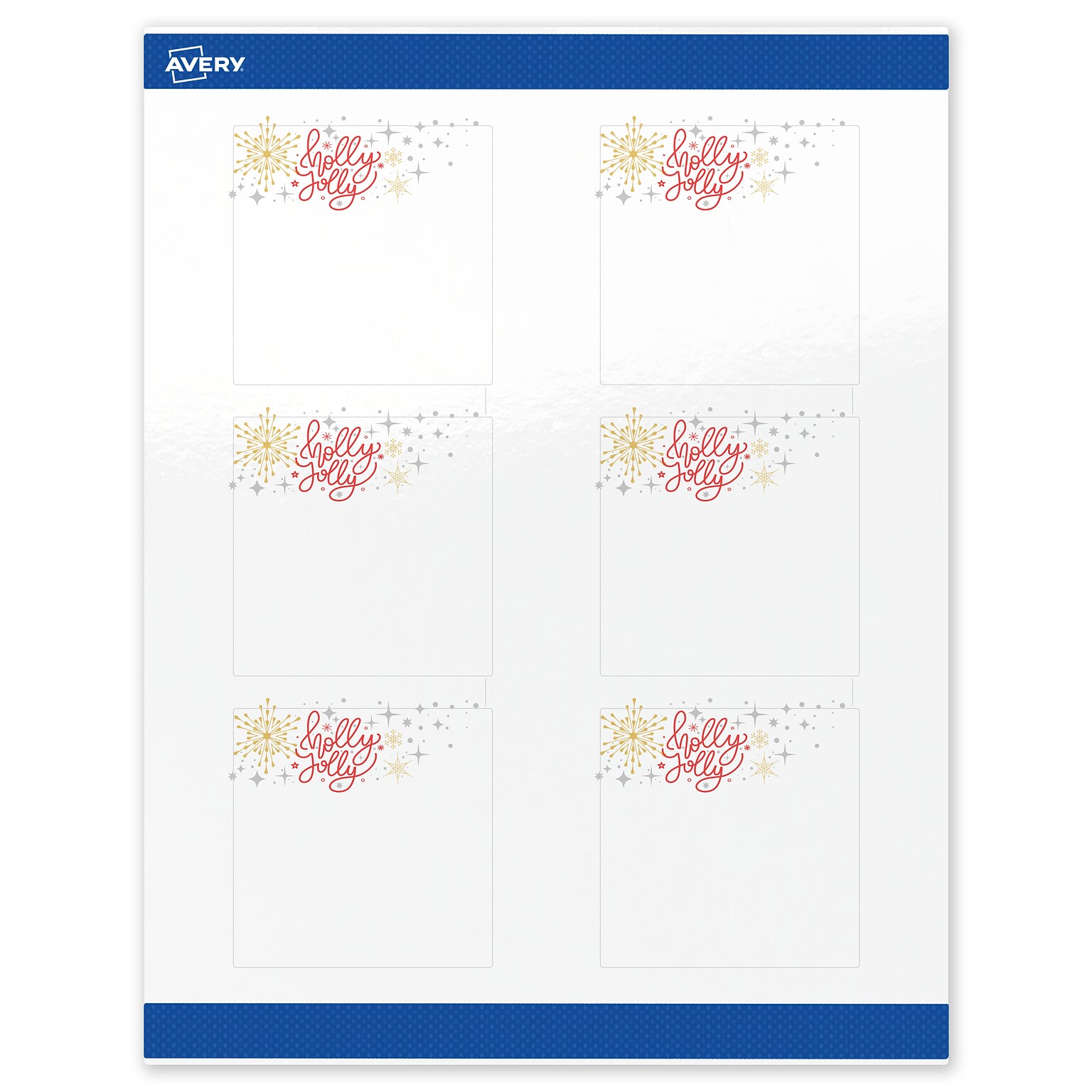 Avery Square Multipurpose Labels, 3 x 3, White, 60/Pack (19479370424)