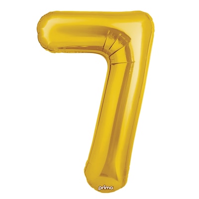 Party City (Air-Filled) 16 #7 Foil Balloon, Gold, 2/Pack (AM60050208-19)