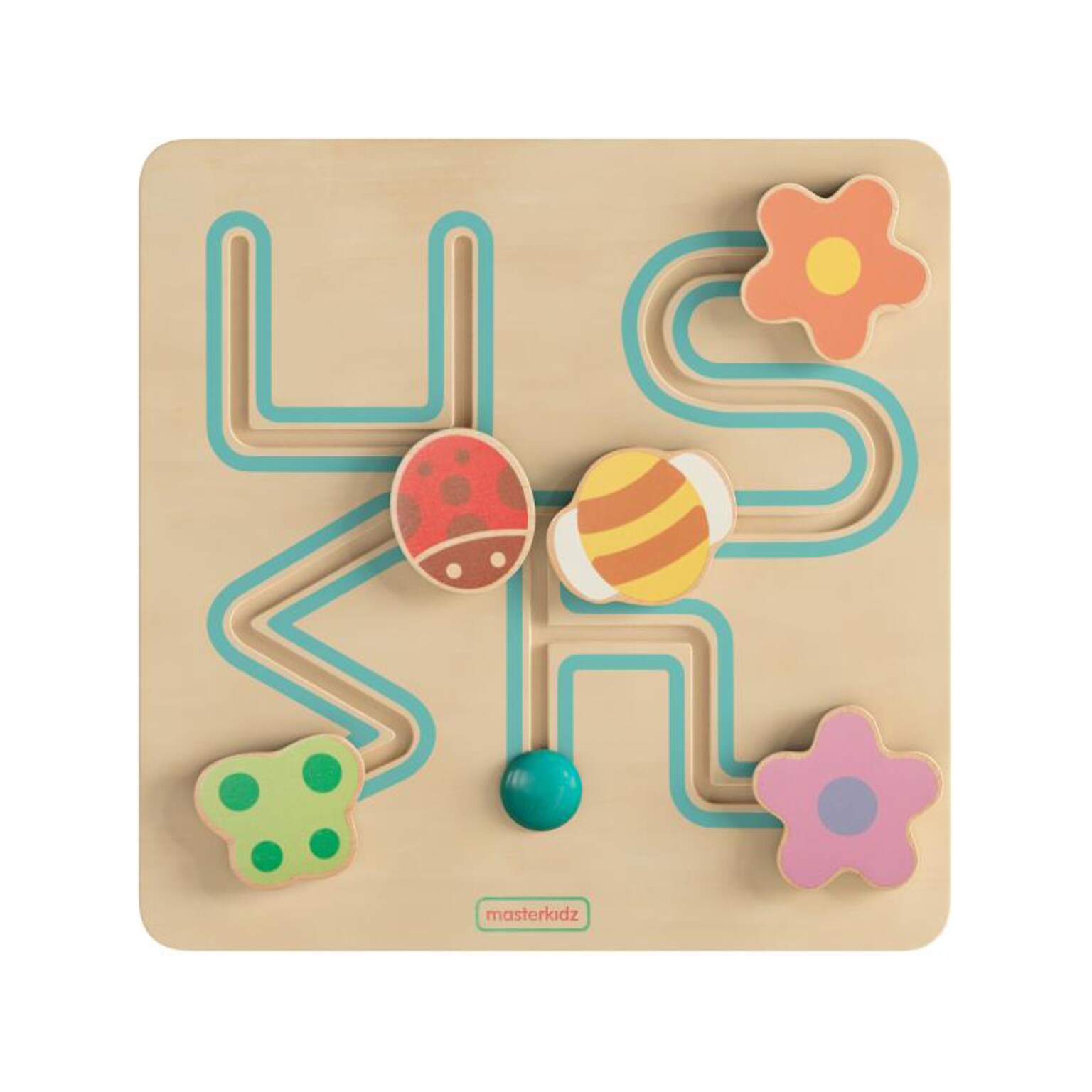 Flash Furniture Bright Beginnings Insect Sliding Maze Learning Board (MK-MK00682-GG)