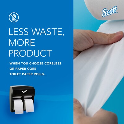 Scott Pro Coreless Toilet Paper Dispenser, Black (44518)