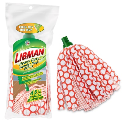 Libman Heavy-Duty Wonder Mop Head, #24, 4/Pack (1229)