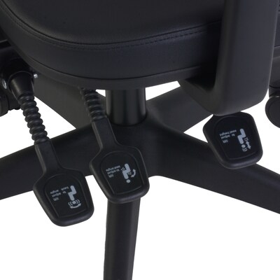 Regency Cosmo Ergonomic Mesh High-Back Multi-Function 3-Paddle Task Chair w/ Arms, Black (5110BK)