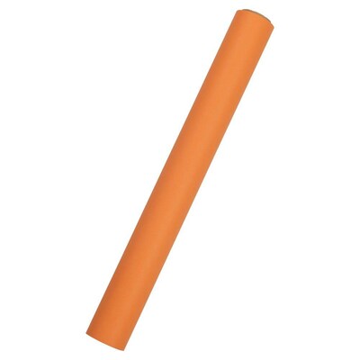 JAM Paper Short Mini Roll Wrapping Paper, 26.3 sq. ft., Orange, 2/Pack(277013533263a)