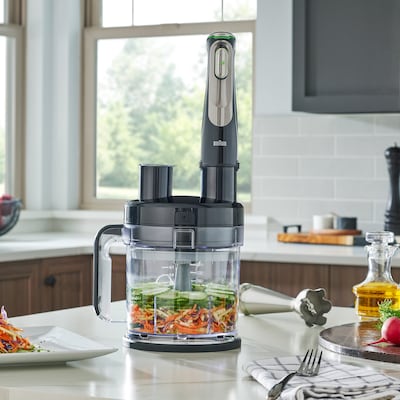 Braun MultiQuick 9 Hand Blender & Food Processor Kit, Black (MQ9187XL)