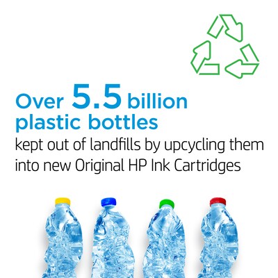 HP 31 Yellow Standard Yield Ink Tank Bottle, Prints Up to 8,000 Pages (1VU28AN)