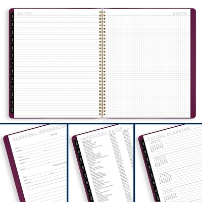 2027 AT-A-GLANCE Contemporary 9" x 11" Monthly Planner, Faux Leather Cover, Purple (70-250X-14-27)
