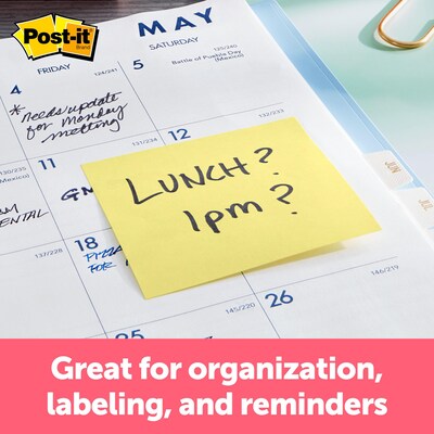 Post-it Recycled Notes, 3 x 3, Sweet Sprinkles Collection, 75 Sheet/Pad, 24 Pads/Pack (654R24CPAP)
