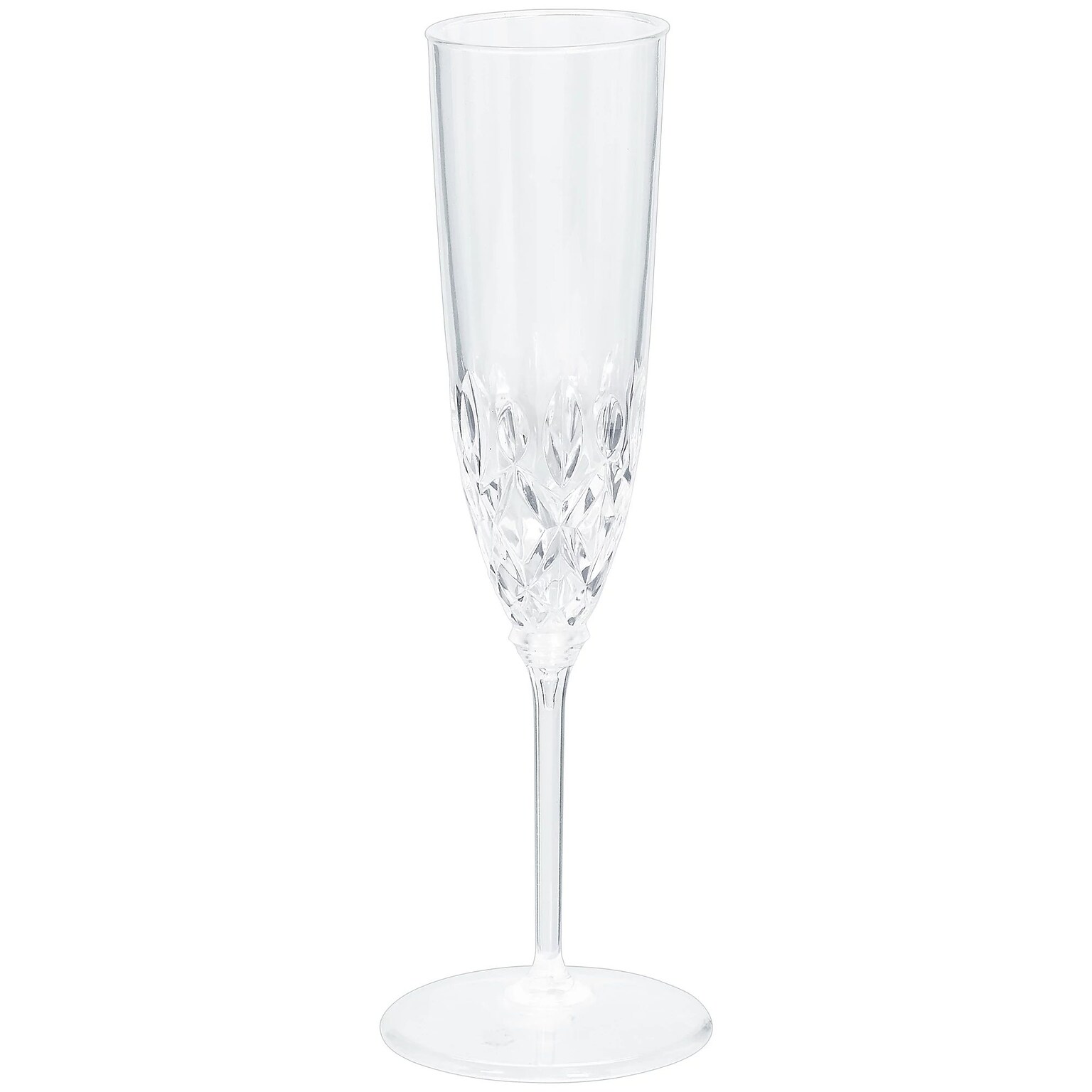 Party City Premium Plastic Champagne Flutes, Clear, 4.5 oz., 20/Pack (AM350702-NS)
