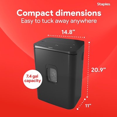 Staples 24-Sheet Cross-Cut Multi-Media Shredder (ST62156)