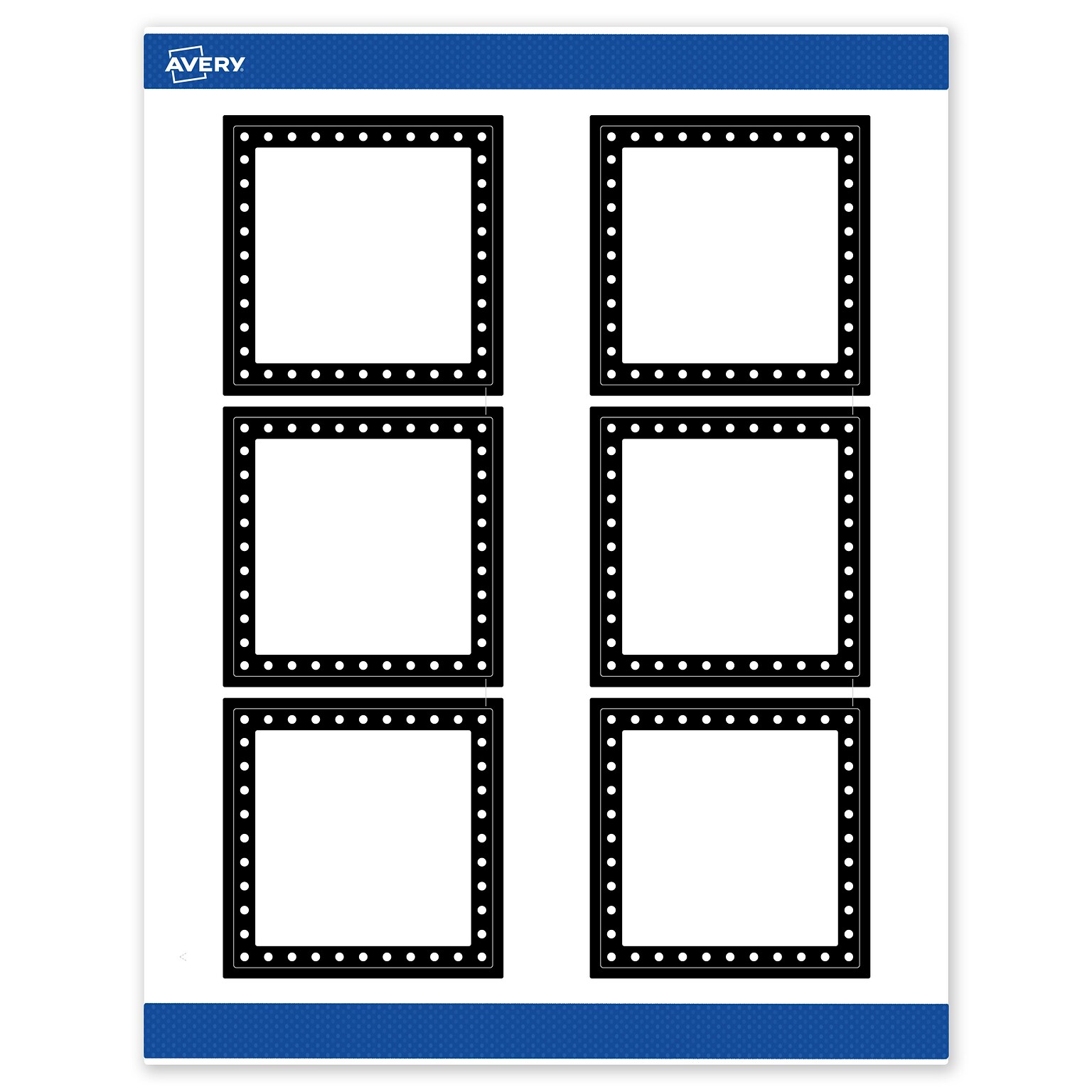 Avery Laser/Inkjet Square Multipurpose Labels, 3 x 3, White, 60/Pack (S00DKR)