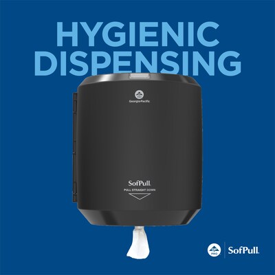 SofPull Centerpull Paper Towel Dispenser, Black (58204B)