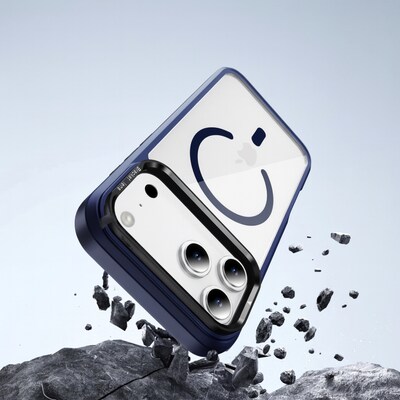 SaharaCase Raider Series MagSafe Compatible Phone Case for iPhone 17 Pro Max, Shock Absorbing, Night Sky Blue (CP01010)