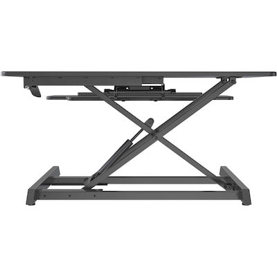 Lorell  Adjustable Large Desk Riser Monitor Stand, Up to 47" Monitor, Black (LLR99555)