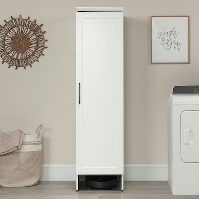 Sauder HomePlus 71"H Storage Cabinet with 3 Shelves, Soft White (437397)