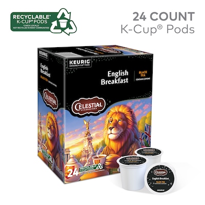 Celestial Seasonings Breakfast Blend Black Tea, Keurig® K-Cup® Pods, 24/Box (5000330008)