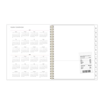 2027 Blue Sky Glenlee 8.5" x 11" Calendar Year Weekly & Monthly Standard Planner, Plastic Cover (158918)