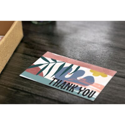 Teacher Created Resources Wonderfully Wild Personal Thank You Notecards, Multicolored, 30/Pack, 6 Packs/Bundle (TCR9191-6)