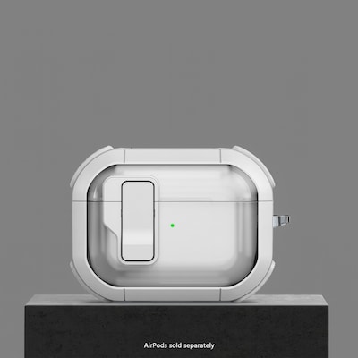 SaharaCase Venture-X Series Secure Lock Case with Premium Clip for Airpods Pro 3, Anti-Shock Corners, Lime Stone, (HP00231)