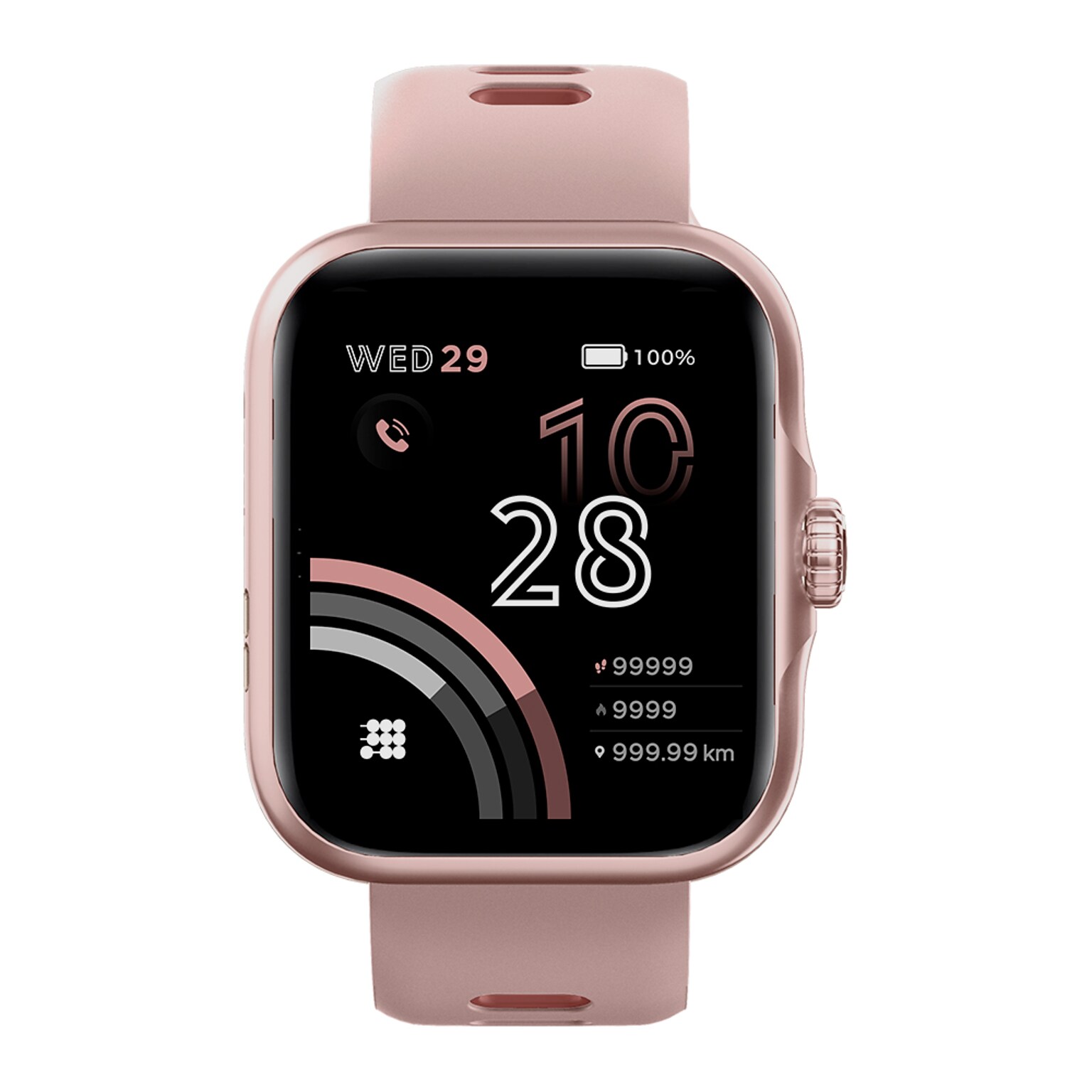 Cubitt VIVA Pro Smartwatch, GPS, 45.2mm, Stainless Steel Case, Rose Gold Sport Band (CT-VIVAP5)