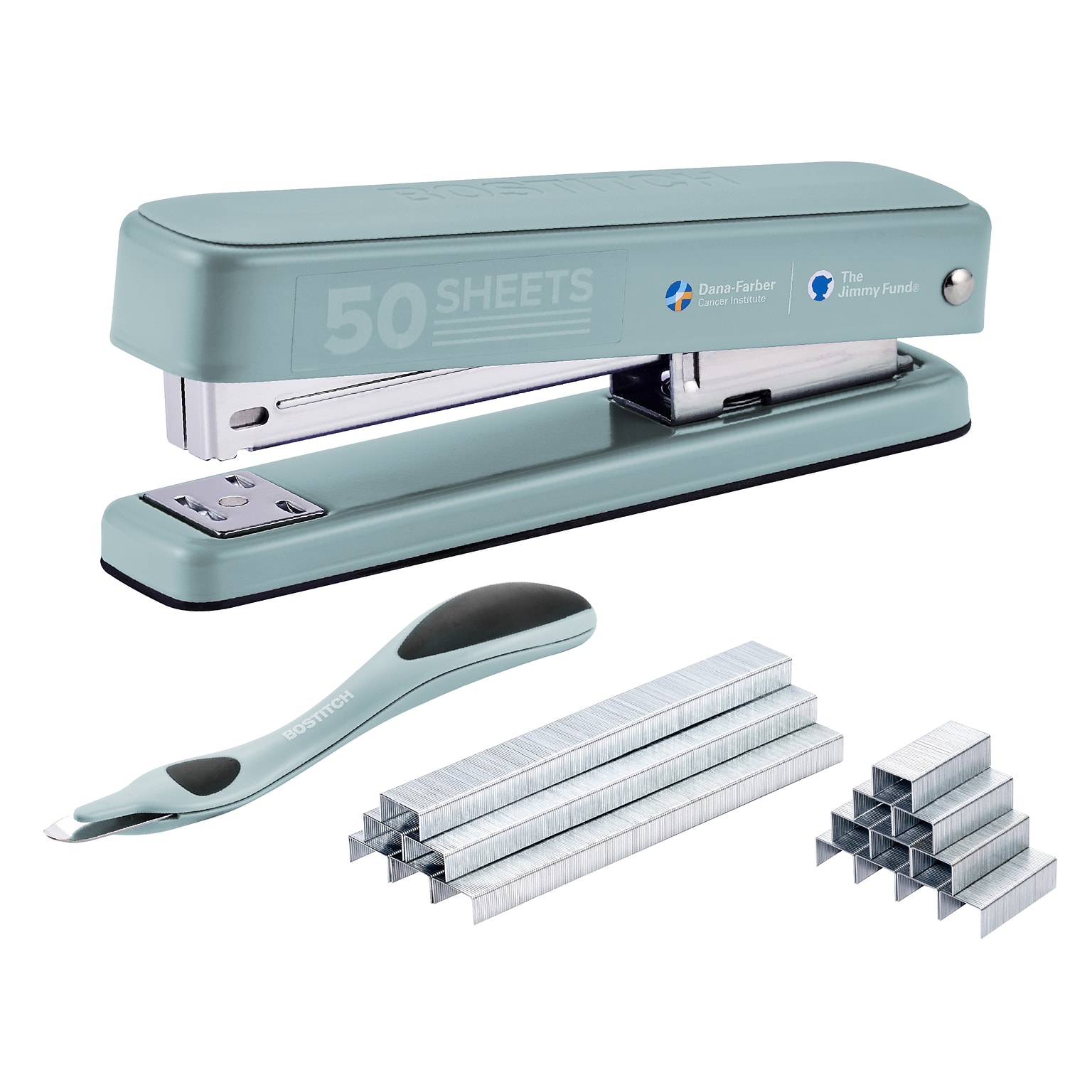 Bostitch Office Titan Heavy Duty Desktop Stapler, 50-Sheet Capacity, Staples Included, Sage (B615-SGE-VP)