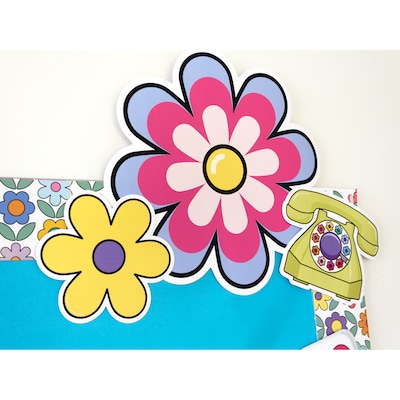 Carson-Dellosa Happily Ever Elementary Retro Remix Jumbo Flower Cutouts (120655)