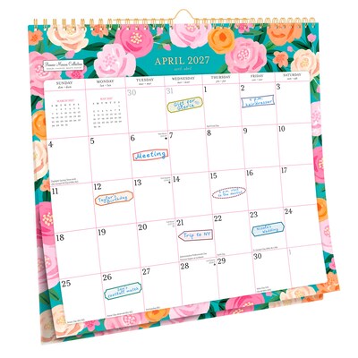 2026-2027 Plato Bonnie Marcus 12 x 12 Academic Monthly Wall Calendar (9798330708192)