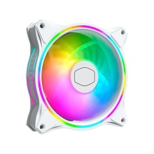 Cooler MasterFan MF120 Halo 2 White Edition 120mm Rifle Bearing Case Fan with RGB Lighting (MFL-B2DW