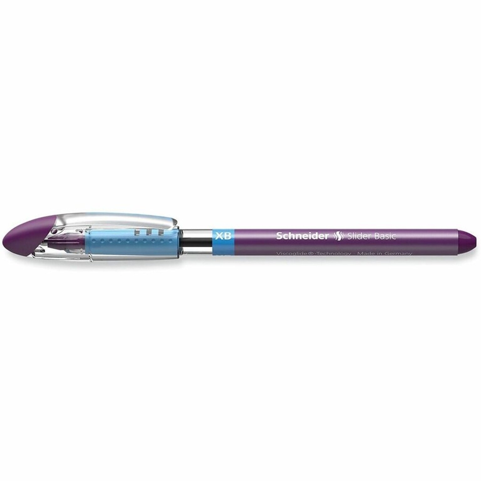 Rediform Slider Basic XB Ballpoint Pen, Extra Bold Point, 1.4 mm, Violet Ink, 10 /Box (RED151208)