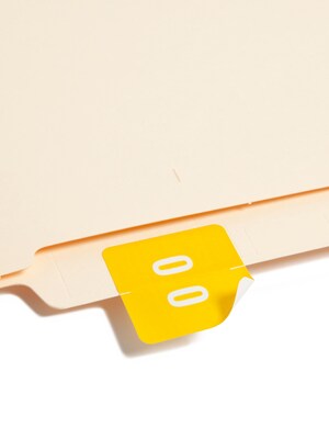 Smead DCC Labels File Folder Label, 0, Yellow, 250 Labels/Pack (67420)