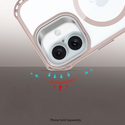 SaharaCase Venture MagSafe Phone Case for iPhone 16, Shock Absorbing, Desert Rose (CP00634)