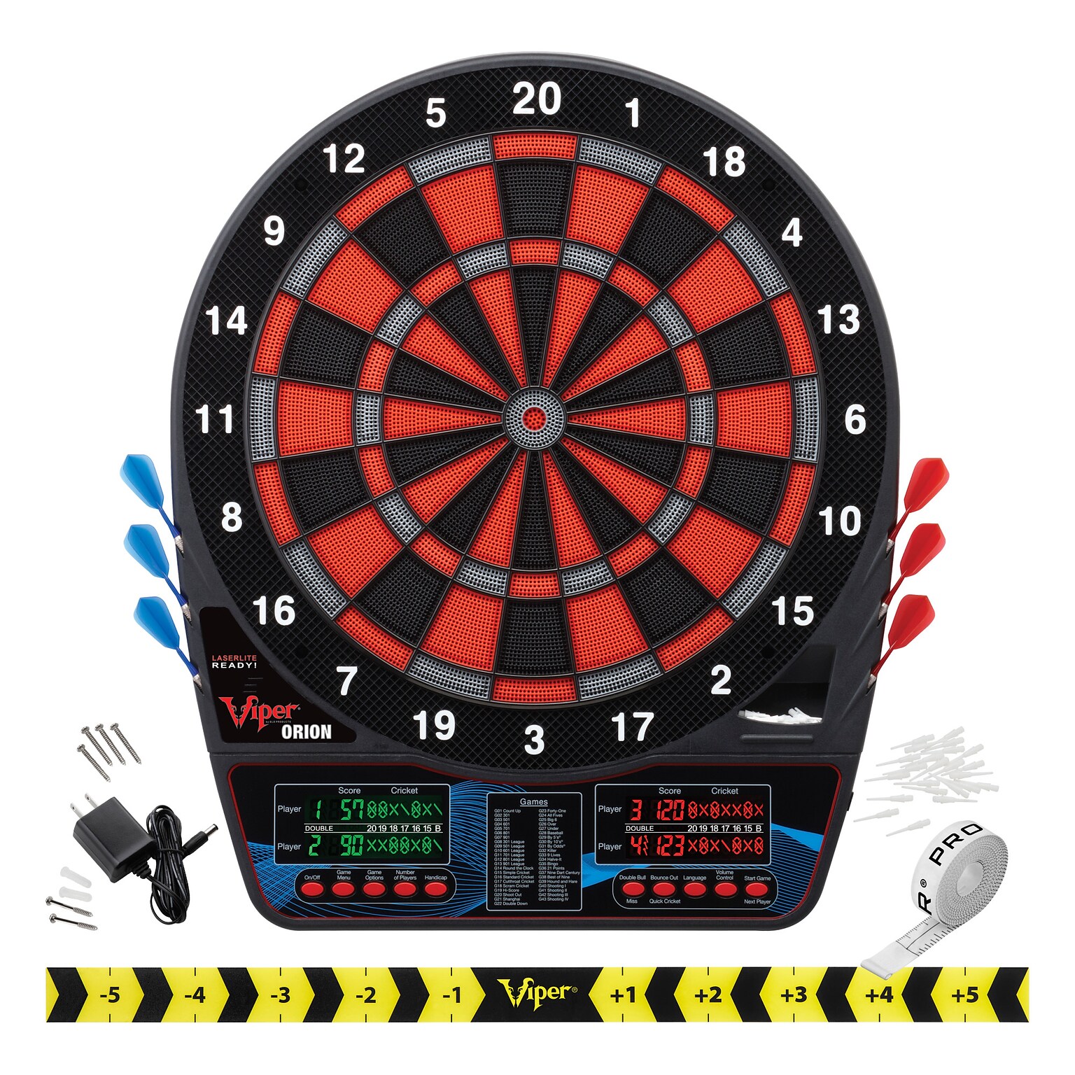 Viper Orion Electronic Dartboard, 15.5 Regulation Target (42-1036)