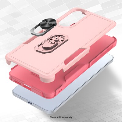 SaharaCase Raider Series Kickstand Phone Case for Samsung Galaxy S25 Edge, Shock Absorbing, Desert Rose (CP00837)