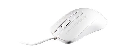 Man & Machine C Ergonomic Ambidextrous Optical USB Mouse, White (CM/W5)