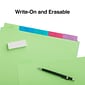 Staples Tab Writable Dividers, Multicolor, Large, 5 Tab Set (13512/23180)
