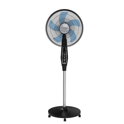Rowenta Outdoor Extreme Oscillating Pedestal Fan, 3-Speed, Black (VU4510U7)