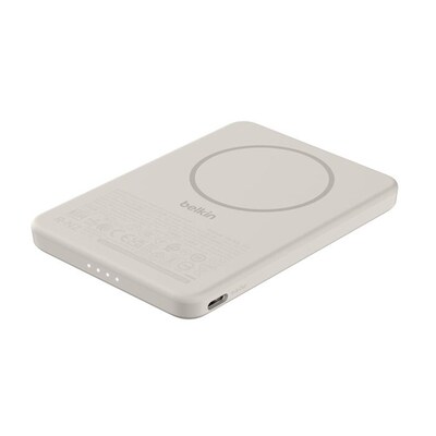 Belkin BoostCharge Slim Magnetic Power Bank, Sand (BPD010FQSA)