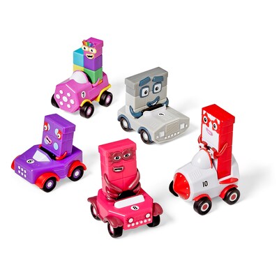 hand2mind Numberblocks Six to Ten Mini Vehicles, Multicolored (H2M-96928)
