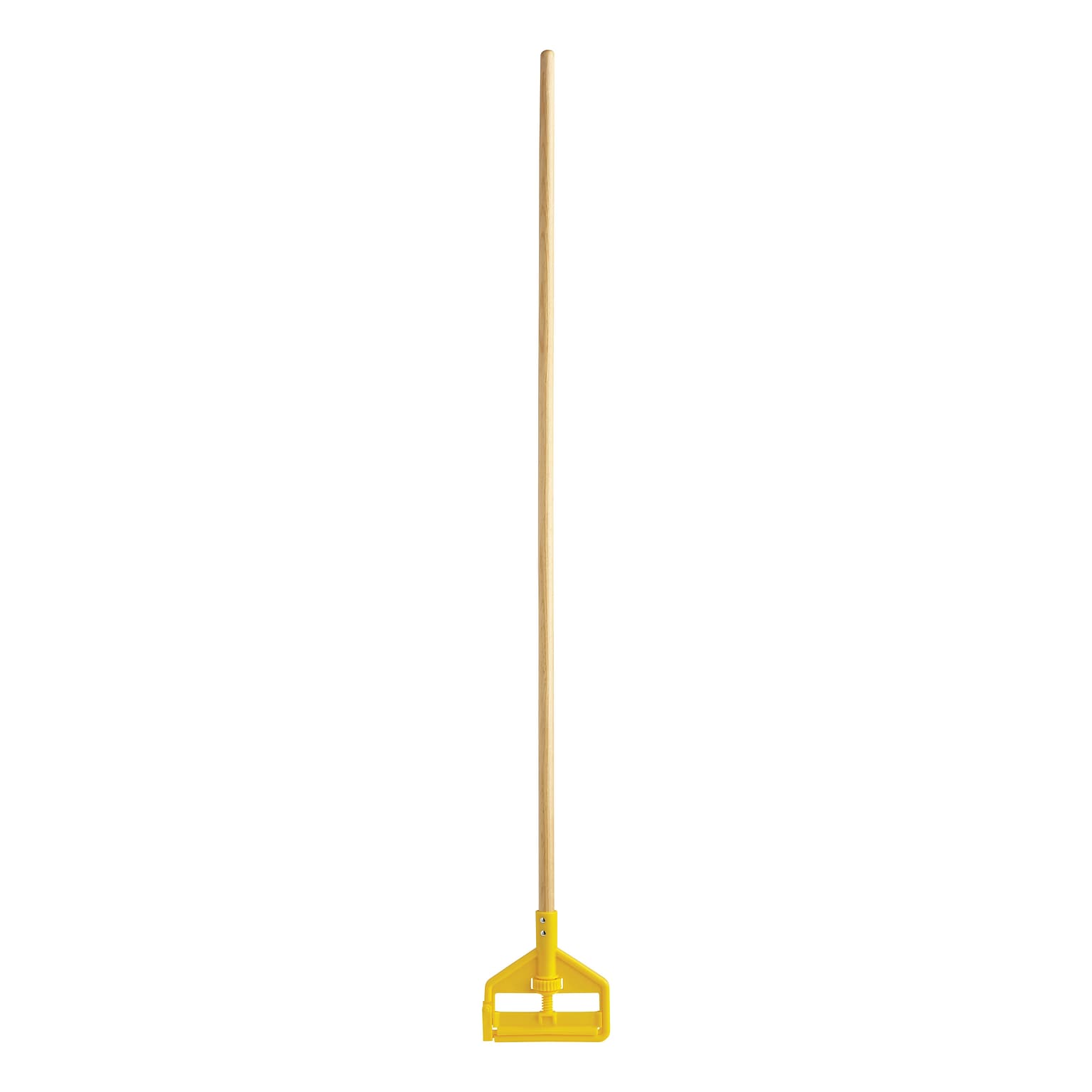 Rubbermaid Invader 60 Wood Wet Mop Handle, Yellow/Natural (FGH116000000)