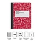 Staples® Composition Notebooks, 7.5" x 9.75", College Ruled, 100 Sheets, Assorted Colors, 4/Pack (ST58370)