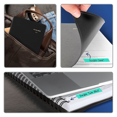 2027 AT-A-GLANCE 5" x 8" Daily Appointment Book Planner, Faux Leather Cover, Black (70-800-05-27)