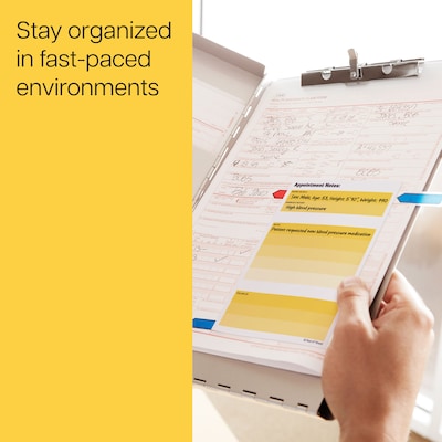 Post-it Appointment Notes, 3.9" x 5.7", Yellow/White, 50 Sheet/Pad, 24 Pads/Pack (660-24CP-PI)