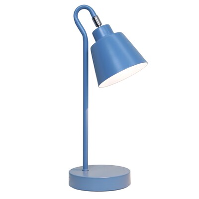 Simple Designs Sleek Essentials LED Desk Lamp, 16, Blue (LD1079-BLU)